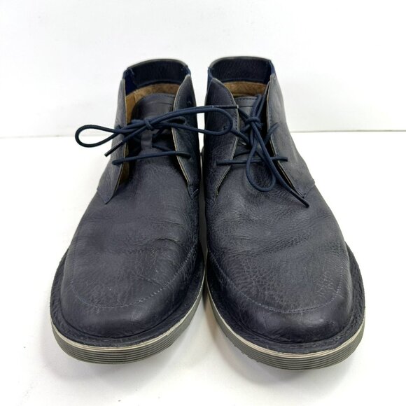 Camper Shoes Mens Size 46 US 13 Chukka Desert Boots Navy Blue Leather - Picture 2 of 10